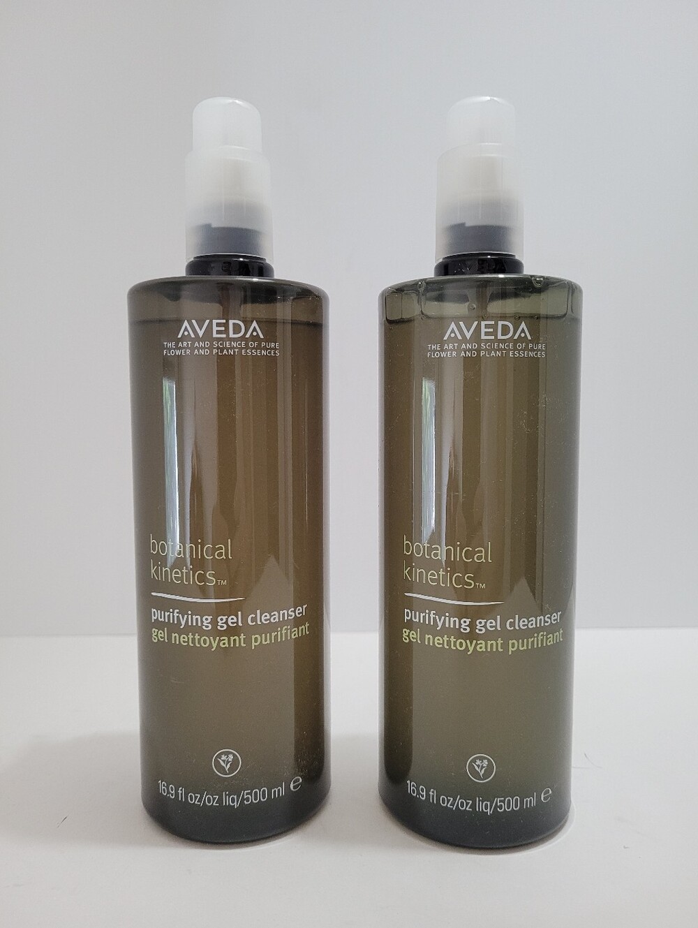 2 X AVEDA Botanical Kinetics Purifying Gel Cleanser 500ml NEW